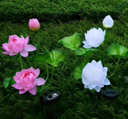 Solar Lotus Lamp (Random Colors)