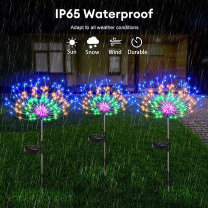 Solar 120 lamp fireworks lamp (Random Colors)