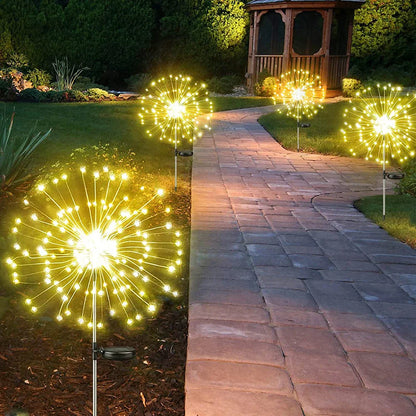 Solar 120 lamp fireworks lamp (Random Colors)
