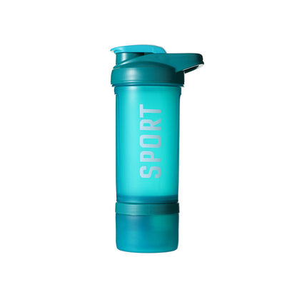 Shaker Bottle for Sports, 650mL (with Storage Box)(Blue)