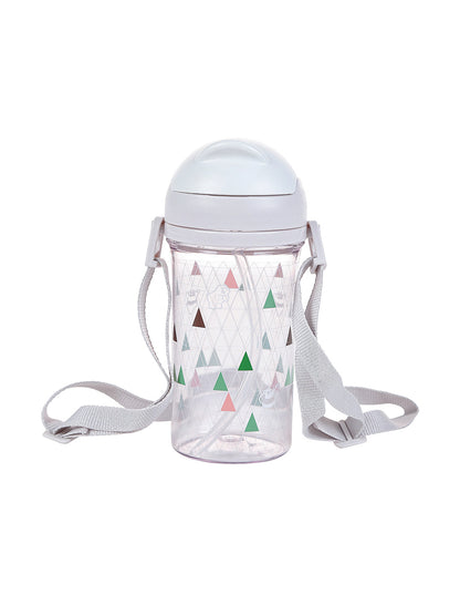 We Bare Bears- Water Bottle with Straw 400ml (Grey)