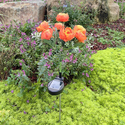 Solar three headed rose (Random Colors)