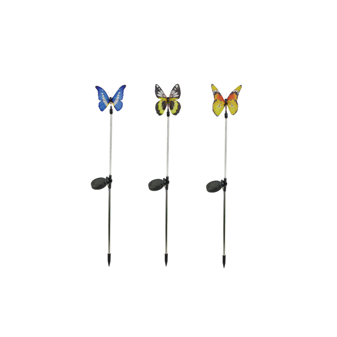 Solar fiber optic butterfly lamp (Random Colors)