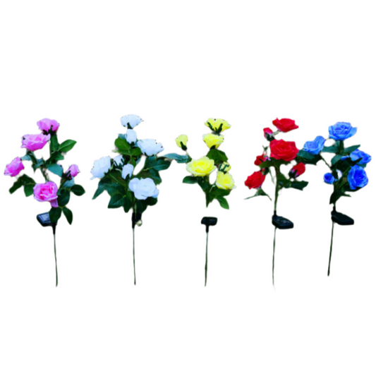 Solar three headed rose (Random Colors)