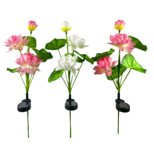 Solar Lotus Lamp (Random Colors)